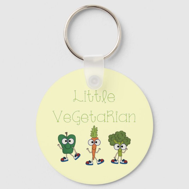 Little Vegetarian Key Ring (Front)