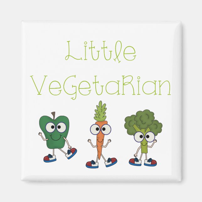 Little Vegetarian Magnet (Front)