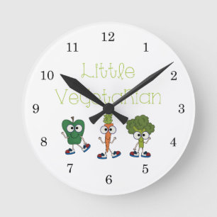 Little Vegetarian Round Clock