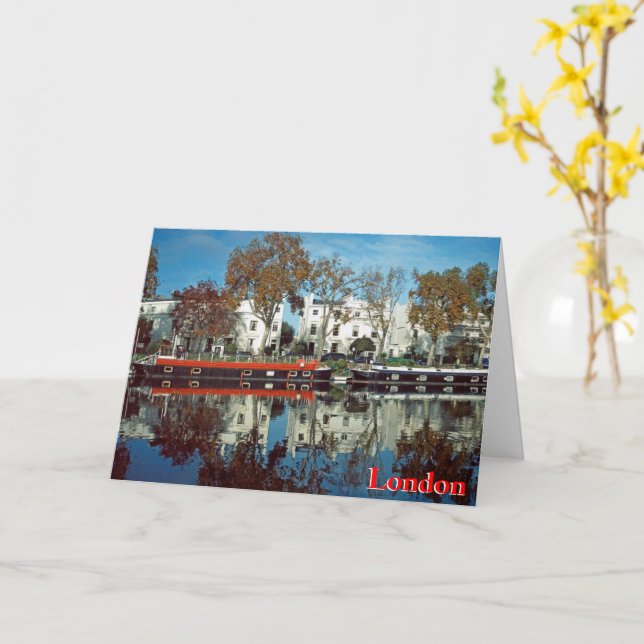 Little Venice, London Card (Yellow Flower)