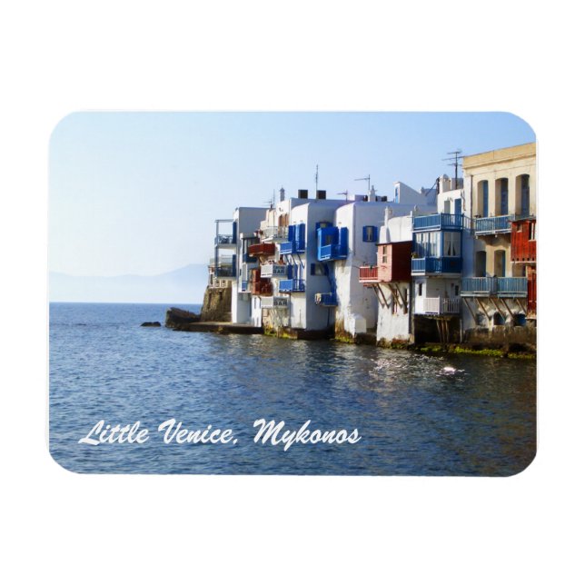 Little Venice Mykonos 3"x4" Magnet (Horizontal)