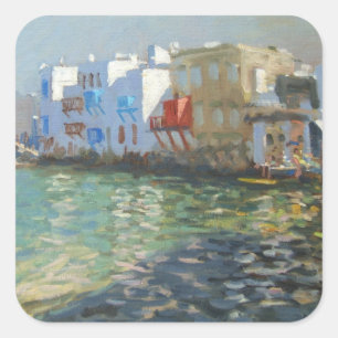 Little Venice Mykonos Square Sticker
