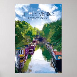 Little Venice Regents Canal Travel Poster