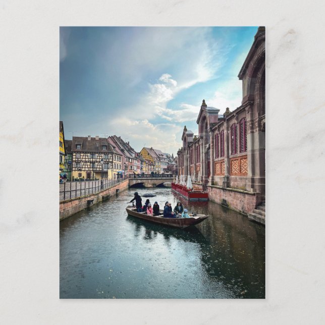 Little Venice River Boat   Postcard (Front)