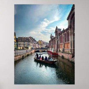 Little Venice River Boat Poster