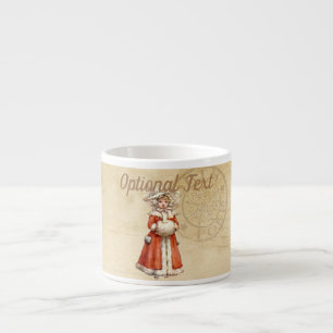 Little Victorian Caroler Custom Christmas Espresso Cup