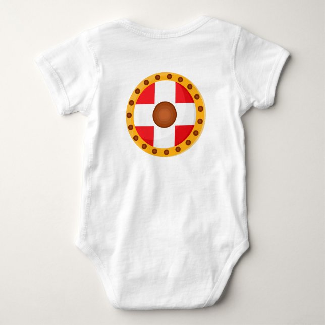 Little Viking Baby Bodysuit (Back)
