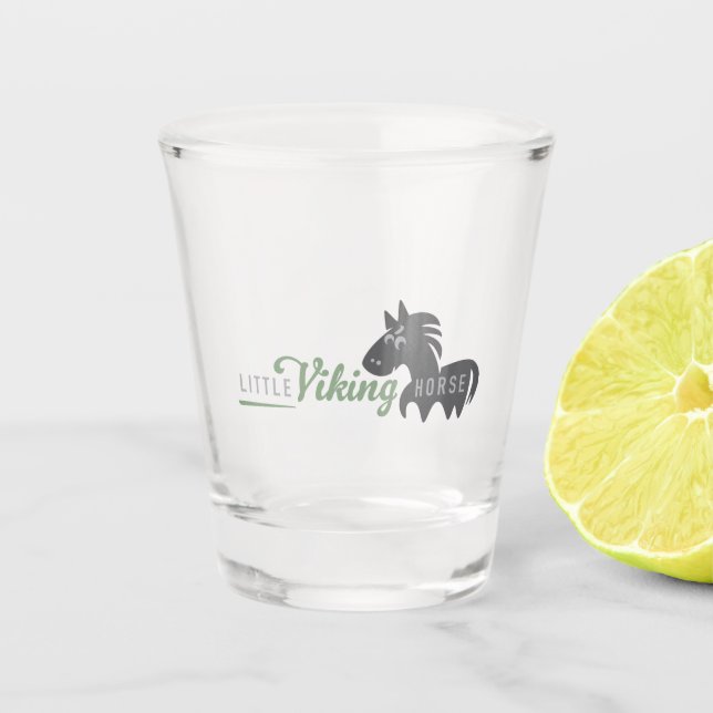 Little Viking Horse Shot Glass (Front)