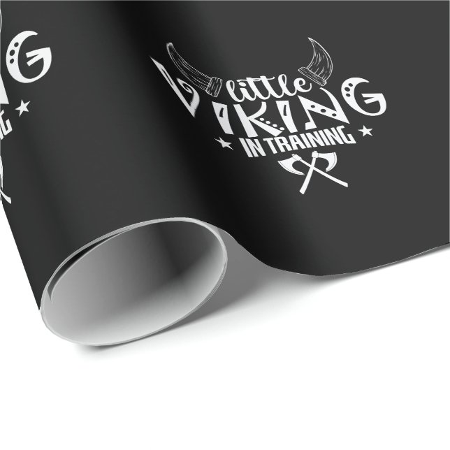 Little Viking in Training Viking Wrapping Paper (Roll Corner)