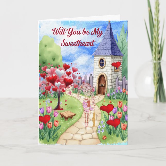 Little Village Sweetheart Valentine Holiday Card (Front)