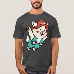 Little Vintage Kitty Video Game 80s by Tobe Fonsec T-Shirt