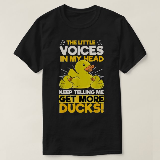 Little Voices Get More Ducks Rubber Duck Classic T T-Shirt (Design Front)