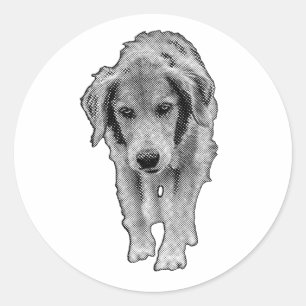 Little Walker Cutout Classic Round Sticker