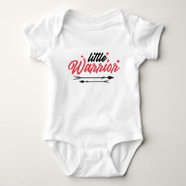 Little Warrior Baby Bodysuit (Front)