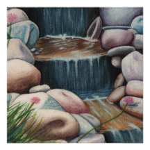 Little waterfall poster