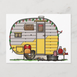 Little Western Camper Trailer Postcard