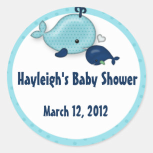 Little Whale Baby Mummy Kiss Sticker