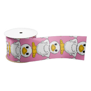 Little White Duck Standing Thunder_Cove Satin Ribbon