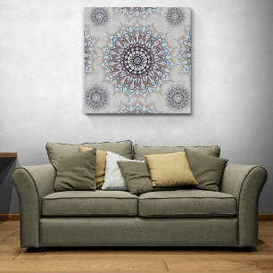 Little white floral fallen to the rural canvas print