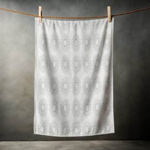 Little white floral fallen to the rural pattern beach towel