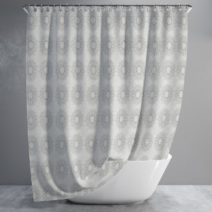 Little white floral fallen to the rural pattern shower curtain
