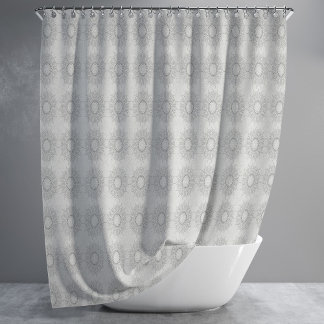 Little white floral fallen to the rural pattern shower curtain