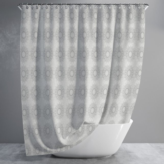 Little white floral fallen to the rural pattern shower curtain (Creator Uploaded)