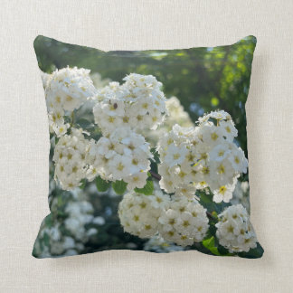 Little White Flower Throw Pillow