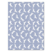Little White Horses Blue Tissue Paper (Vertical)