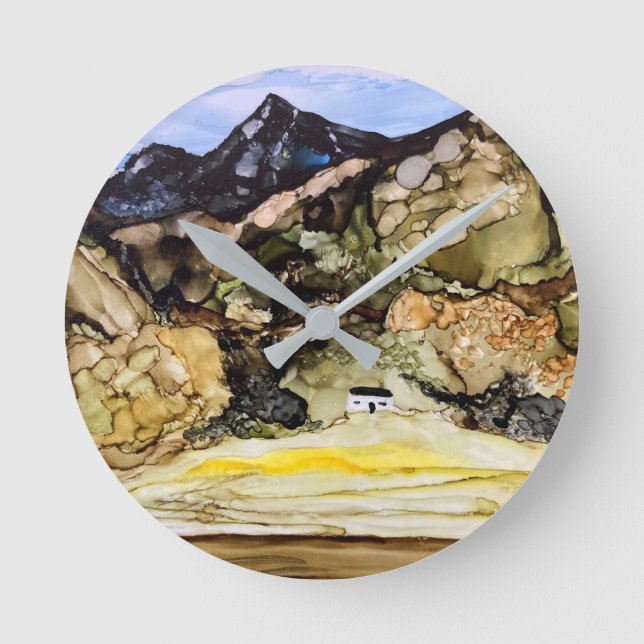 Little White House Glencoe  Round Clock (Front)
