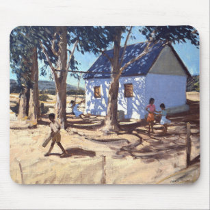 Little white house Karoo South Africa Mouse Mat