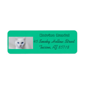 Little White Kitty Address Label