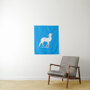Little White Lamb Tapestry