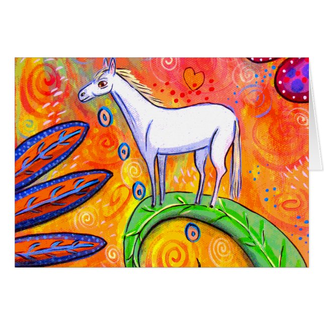 Little White Magic Horse (Front Horizontal)
