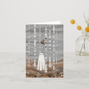 Little White Mushrooms Thank You Card