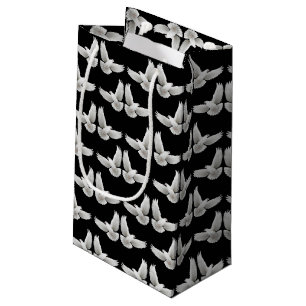 Little White Peace Doves Gift Bag