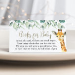 Little Wild One Safari Baby Shower Books For Baby  Enclosure Card<br><div class="desc">Cute a Little Wild One is On the Way baby shower Books for Baby cards features pretty greenery with cute watercolor safari animals. Personalise with your details.</div>