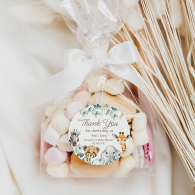 Little Wild One Safari Baby Shower Favour Tag (Little Wild One Safari Baby Shower Favor Tags)