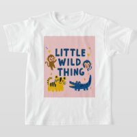Little Wild Thing Jungle Animal Safari Toddler Boy