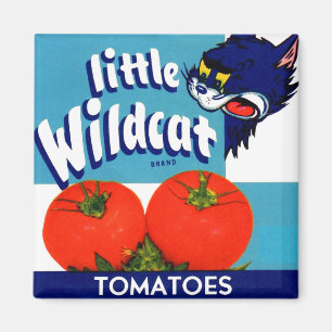 Little Wildcat tomatoes crate label Magnet