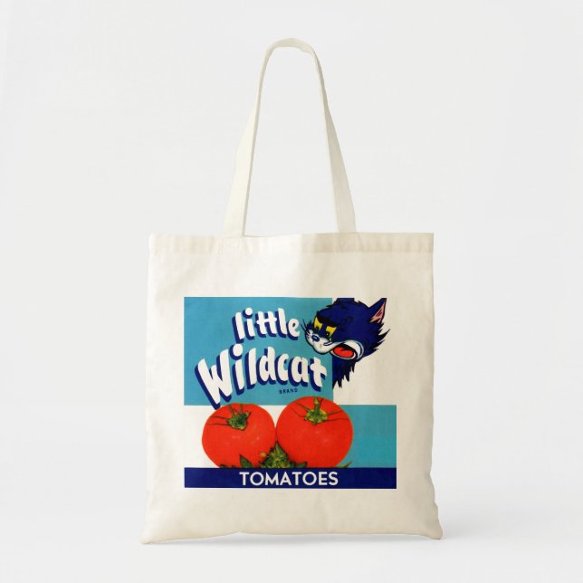 Little Wildcat tomatoes crate label Tote Bag (Front)