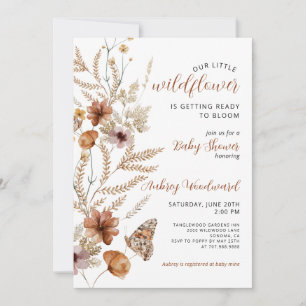 Little Wildflower Baby Bloom Baby Shower Invitation