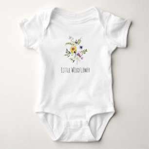 Little Wildflower Baby Shirt  Baby Bodysuit