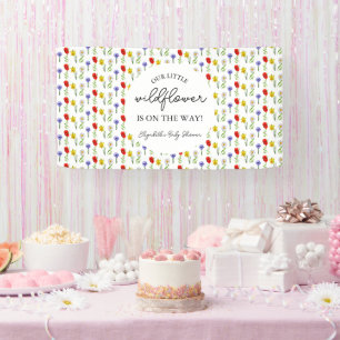 Little Wildflower Baby Shower Banner