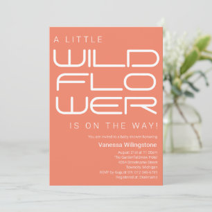 Little Wildflower Baby Shower Invitation