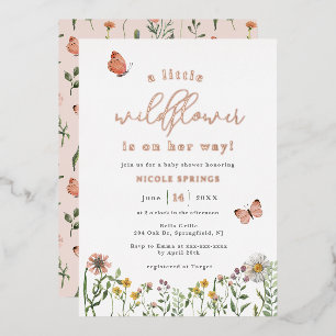 Little Wildflower Baby Shower Rose Gold