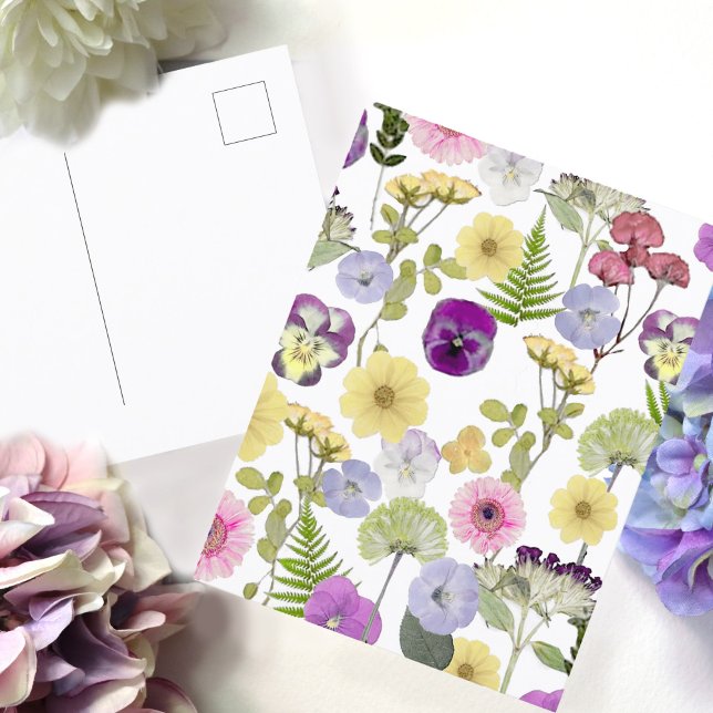 Little Wildflower baby shower theme postcard (Creator Uploaded)