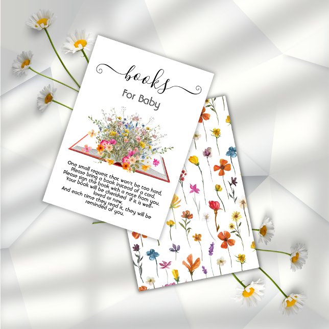 Little wildflower Big Bouquet books for baby Invitation (Creator Uploaded)
