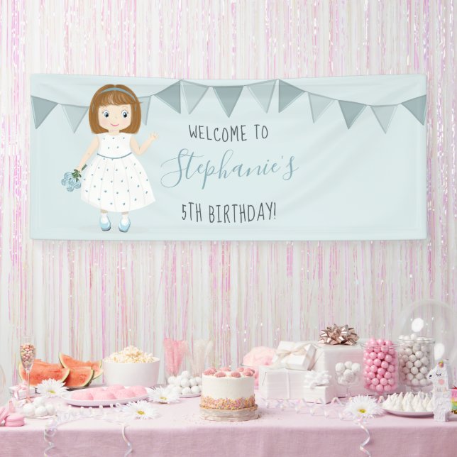 Little Wildflower Birthday  Banner (Party)