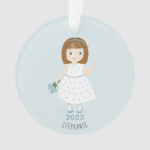 Little Wildflower Birthday  Ornament